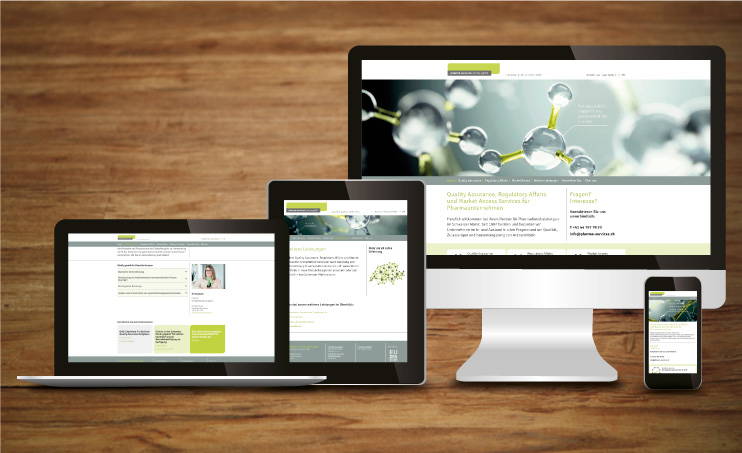 Website-Konzeption für pharma services oehler gmbh
