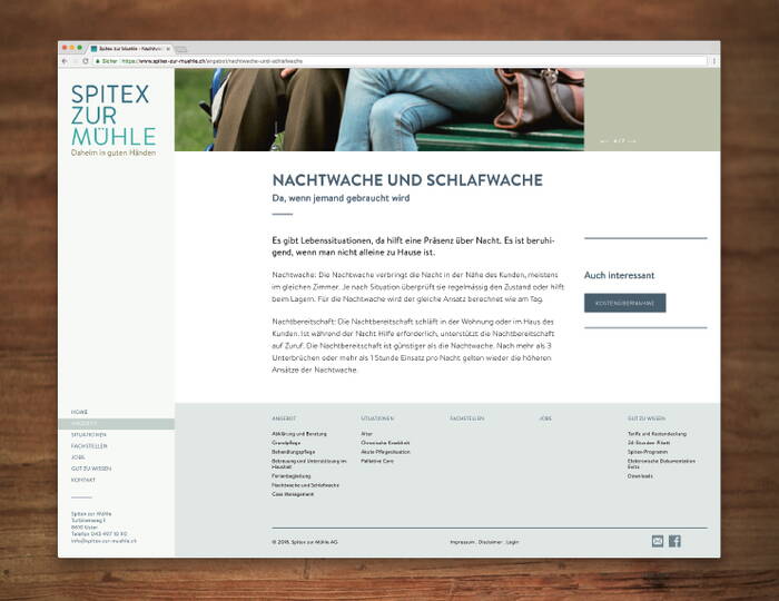 Inhaltsseite der responsive Website für pharma services oehler gmbh - Referenzprojekt von antiva