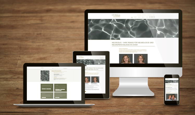 Logo & Corporate Design, Website-Konzeption, Webdesign, Naming für NeuroZug – created by antiva
